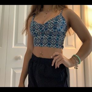 Tribal crop top